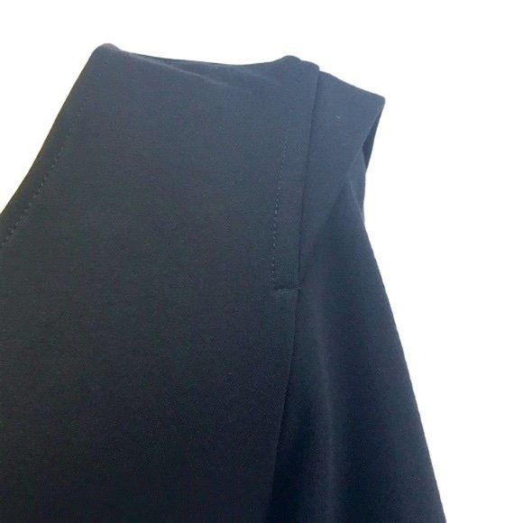 Kenar Black V-Neck Sheath Dress Zip Details 3/4 Sleeve size 4 Stretch Date Night - Picture 3 of 9